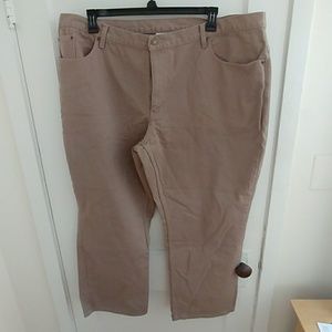 Light brown jeans, size 24W